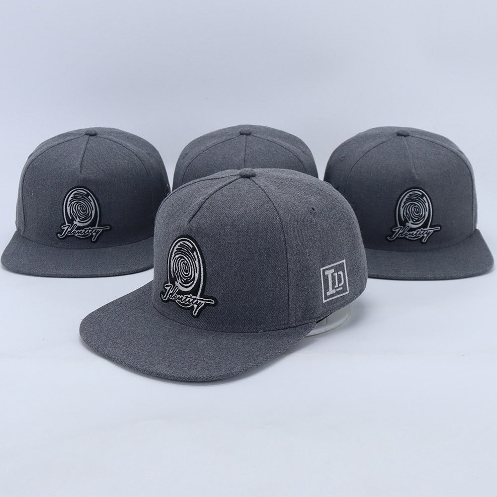 Gray Snapback Cap